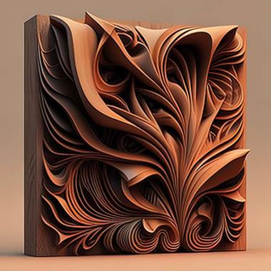 3D model abstract art (STL)